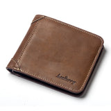 Men Wallet Leather Business Foldable Wallet Luxury Billfold Slim Hipster Cowhide Credit Card/ID Holders Inserts Coin Purses