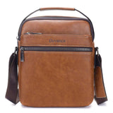 Cyflymder Brand Men Shoulder Bag for 10.4 Inches Ipad PU Leather Business Men Messenger Bags Large Man Crossbody Bag Waterproof Travel Bag Gifts for Men