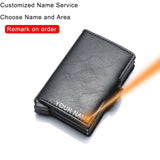 Cyflymder Carbon Fiber Anti Rfid Credit Card Holder Mens Double Cardholder Case Wallet Metal Business Bank Creditcard Minimalist Wallet Gifts for Men