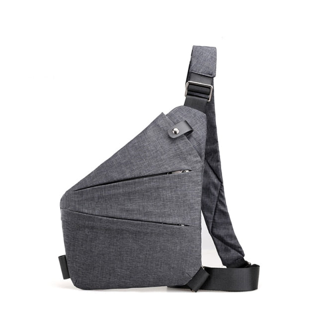 Cyflymder Anti-theft Chest Bag Male Thin Chest Pack Holster Men Bag Sling Personal Pocket Pauch Purse Man Cross Body Strap Hand Bag