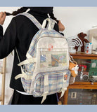 Cyflymder Backpack Women Plaid Print Lovely Backpacks Mochila Feminina Bolsos Women Backpack Bagpack School Bags For Teenage Girls Mochila