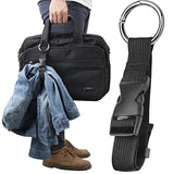Cyflymder Hot Sale Portable Black Nylon Anti-theft Luggage Strap Holder Gripper Add Bag Handbag Clip Use To Carry