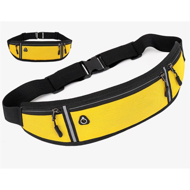 Buylor Running Waist Bag Sports Belt Pouch Mobile Phone Case Men Women Hidden Pouch Gym Sport Bags  Belt Waist Pack