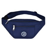 New 6 Colors Ladies Multi-functional Sports Waist Bag Large Capacity Waterproof Zipper Waist Pack Outdoor Messenger Bags