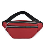 New 6 Colors Ladies Multi-functional Sports Waist Bag Large Capacity Waterproof Zipper Waist Pack Outdoor Messenger Bags
