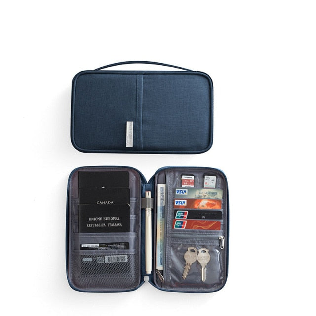 Travel Passport Holder Tickets Storage Bag Wallet Big Credit Cardholder Organizer Waterproof Document Bags Card ID Handbag
